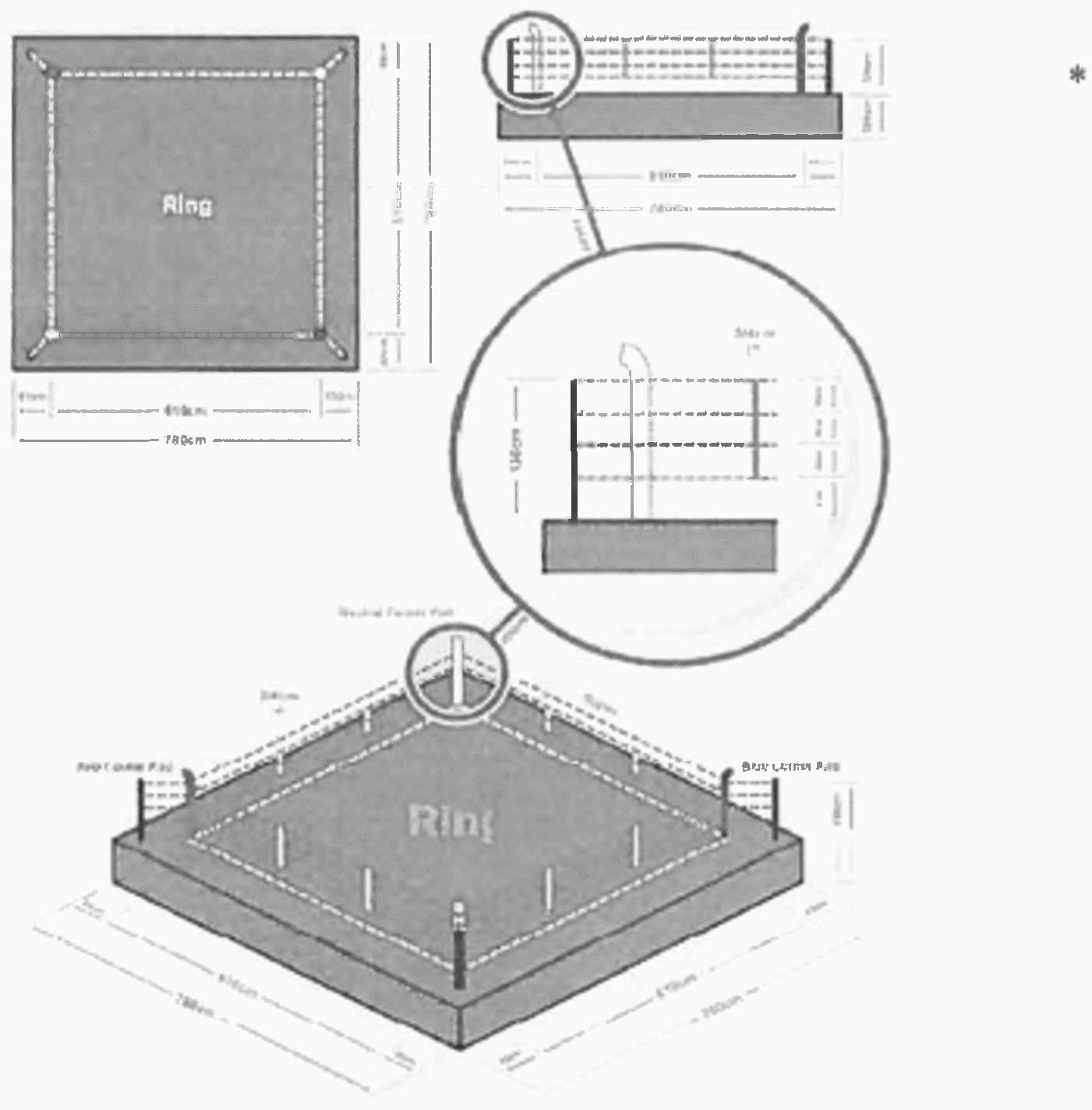 Боксерский ринг схема