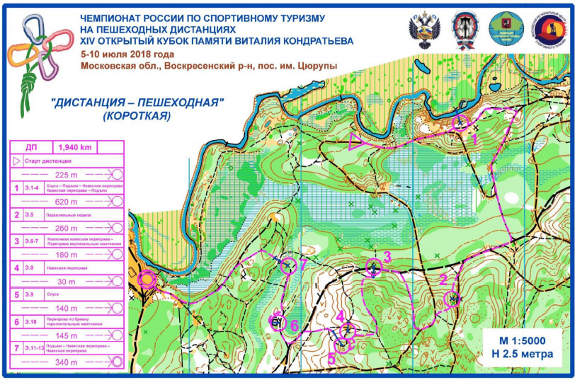 Карта для спортивного туризма