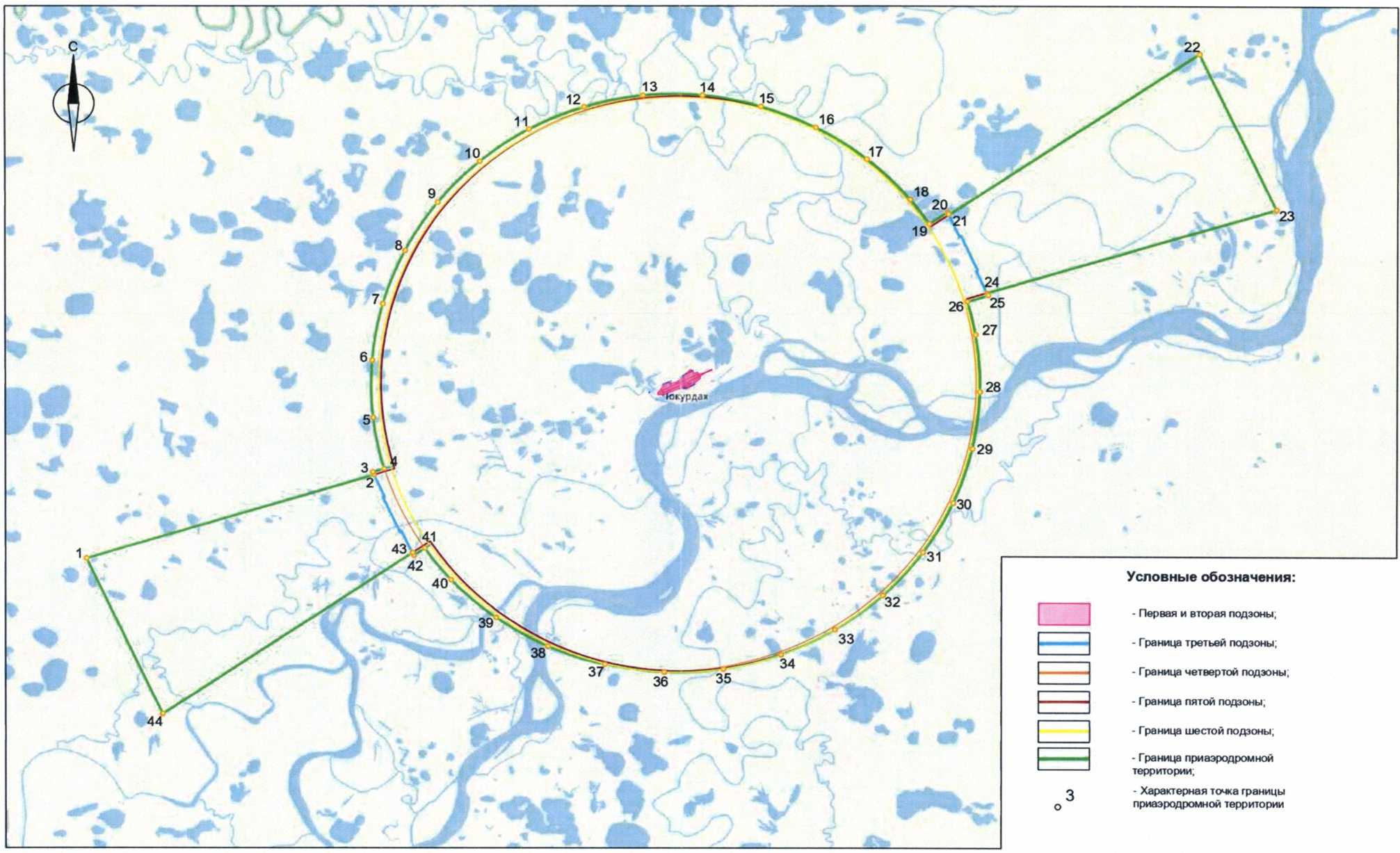 Приаэродромной территории аэродрома Санкт-Петербурга (Пулково). Приаэродромная территория Пулково. Границы третьей подзоны приаэродромной территории Пулково. Границы первой-шестой подзон приаэродромной территории.